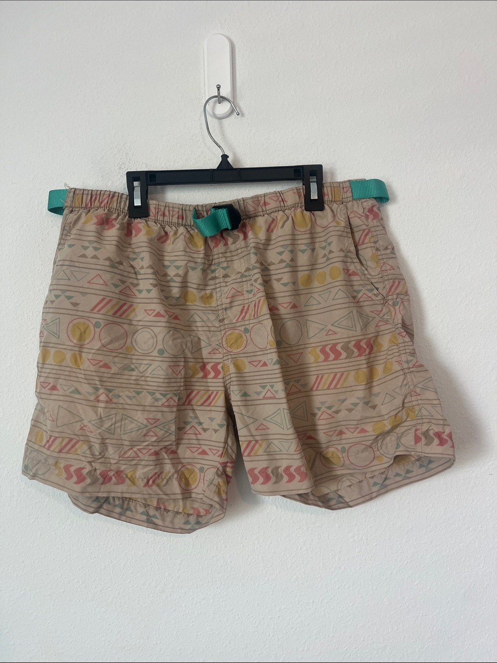 CHUBBIES Tan & Blue Printed Hybrid Shorts